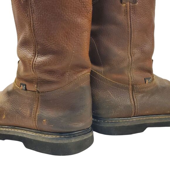 JUSTIN Boots SCREWDRIVER Mens Size 10.5 Brown Leather Mid-Calf Workwear WK4905 main image 11